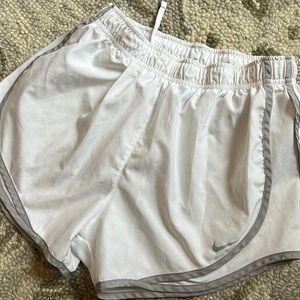White Nike Running Short never worn size S